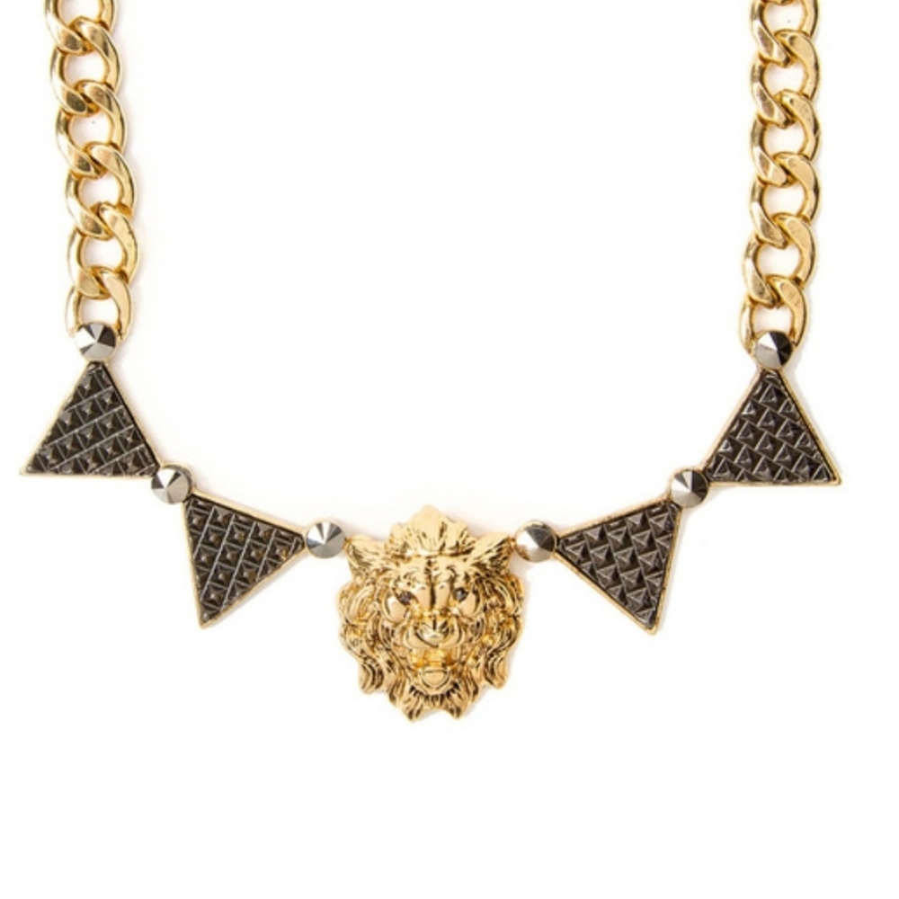 Katy Perry Prism Golden Lion Statement Necklace